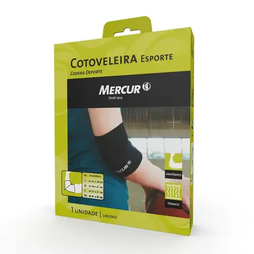 Cotoveleira Esporte M Preto - Mercur