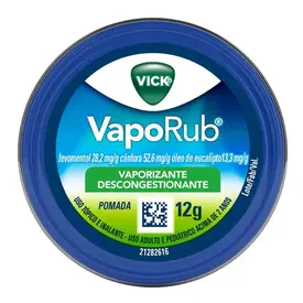Vick VapoRub 12g - Uso Tópico ou Inalatório