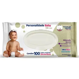 Toalhas Umedecidas Personalidade Baby 100 Unidades