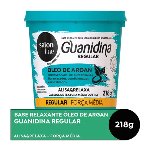 Alisante Capilar Salon Line Guanidina Regular Tradicional 218g