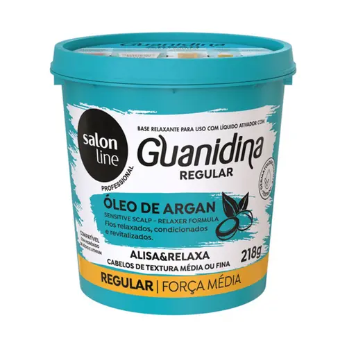 Alisante Capilar Salon Line Guanidina Regular Tradicional 218g