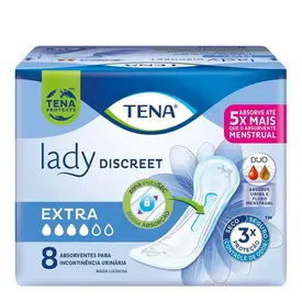 Absorvente Geriátrico Tena Lady Discreet Extra 8 Unidades