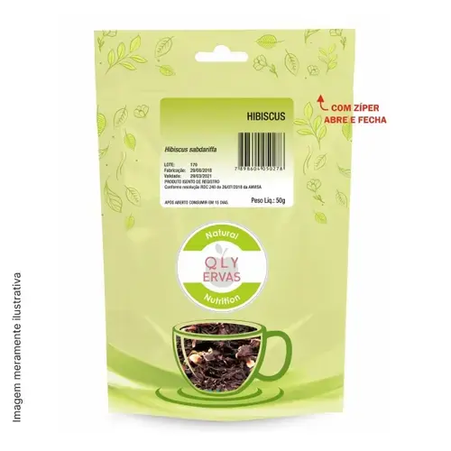 Chá Qualy Ervas Hibisco 50g