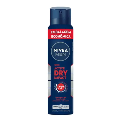Desodorante Nivea Men Active Dry Impact Aerosol Masculino 200ml
