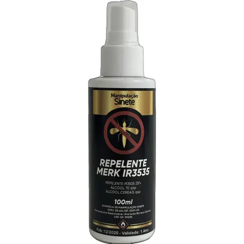 Repelente de Insetos Merck IR3535 Spray 100ml - Manipulação Sinete
