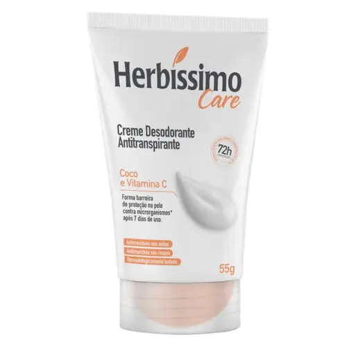 Desodorante Creme Herbissímo Coco e Vitamina C Bisnaga 55g