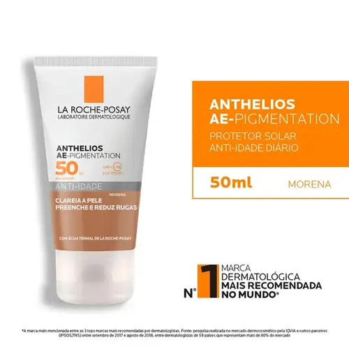Protetor Solar Facial La Roche-Posay FPS50 Anthelios AE-Pigmentation Anti-Idade Morena 40g
