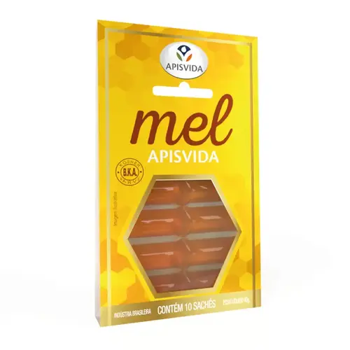 Mel Orgânico Apis Vida - 10 Sachês