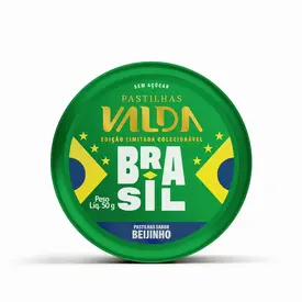 Pastilha Valda World Brasil Beijinho Lata 50g