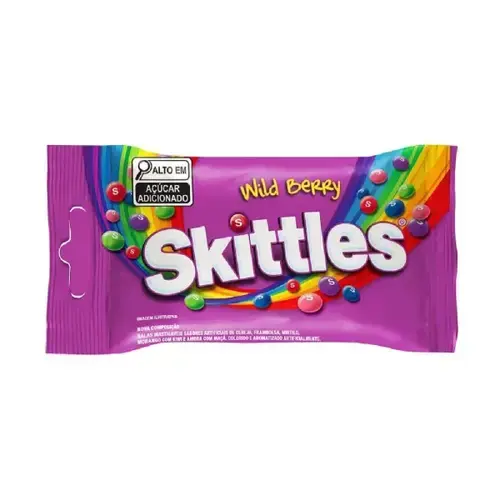 Bala Wild Berry Skittles Pacote 38g