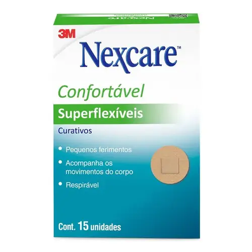 Curativos Superflexíveis Redondos Nexcare 3M 15 Unidades