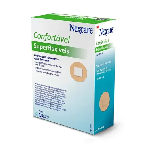 Curativos Superflexíveis Redondos Nexcare 3M 15 Unidades