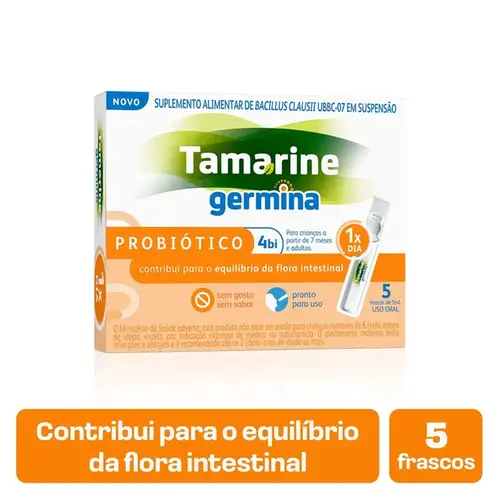 Tamarine Germina Uso Oral 5 Frascos de 5ml Cada
