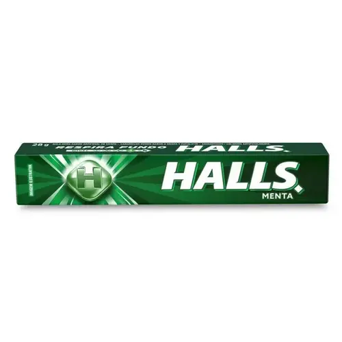 Bala Halls Sabor Menta Prata 28g