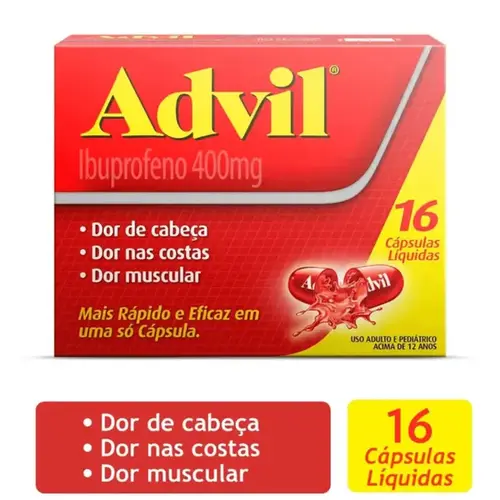 Advil 400mg 16 Cápsulas