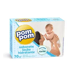 Sabonete em Barra Infantil Pom Pom Loção Hidratante 70g