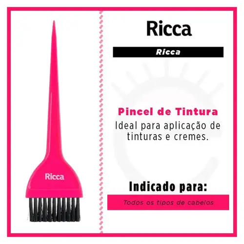 Pincel de Tintura Ricca - Médio 1 Unidade