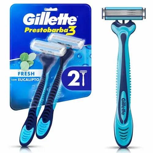Aparelho de Barbear Gillette Prestobarba 3 Cool 2 Unidades