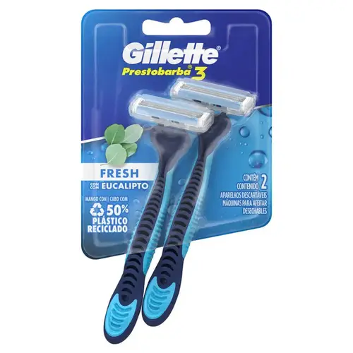 Aparelho de Barbear Gillette Prestobarba 3 Cool 2 Unidades