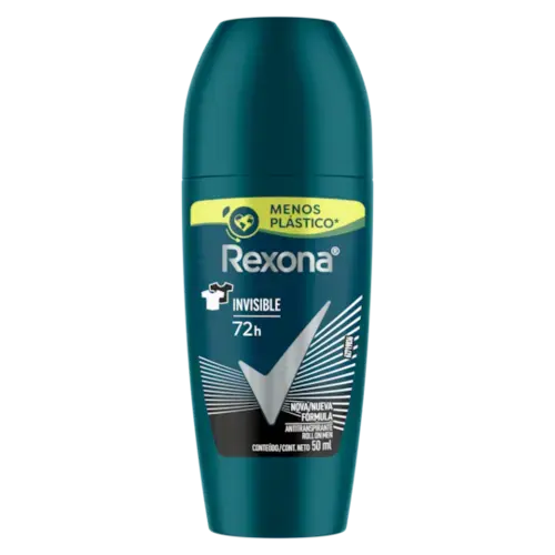 Desodorante Rexona Men Invisible Roll On Masculino 50ml
