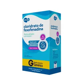 Antialérgico infanti Cloridrato de Fexofenadina 6mg/ml Framboesa 60ml - Ems - Genérico