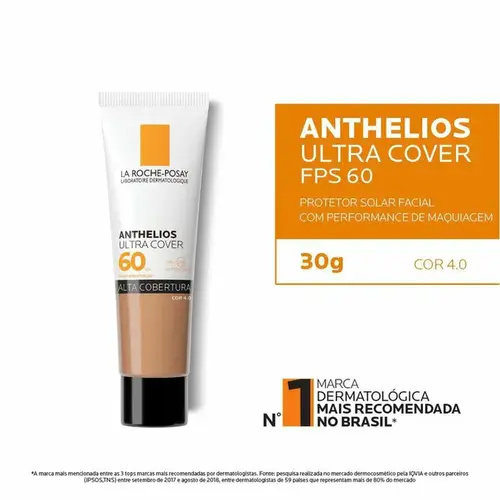 Protetor Solar Facial La Roche-Posay Anthelios Ultra Cover Cor 4.0 FPS60 30g