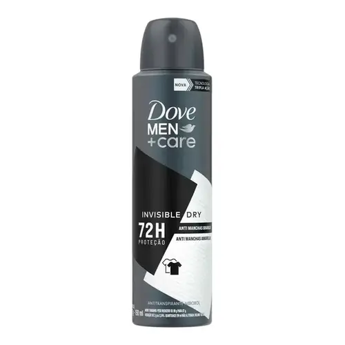 Desodorante Dove Men +Care Invisible Dry Aerosol Masculino 150ml