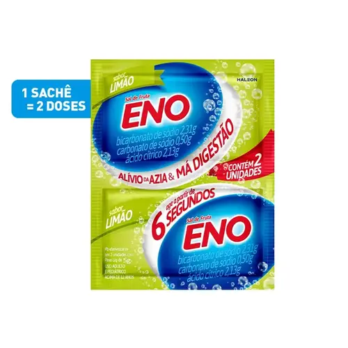 Sal de Frutas Eno - Sabor Limão - 2 Envelopes de 5g Cada