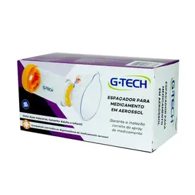 Espaçador para Medicamento Clear Adulto e Infantil G-Tech
