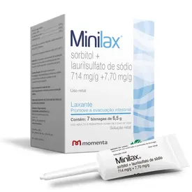 Laxante Minilax 7 Bisnagas com 6,5g - Momenta