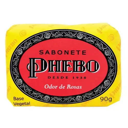 Sabonete em Barra de Glicerina Phebo Odor de Rosas 90g