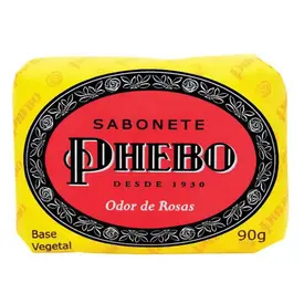 Sabonete em Barra de Glicerina Phebo Odor de Rosas 90g