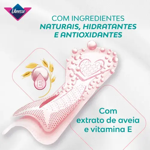 Protetor Diário Libresse Dermasoft Longo 40 unidades