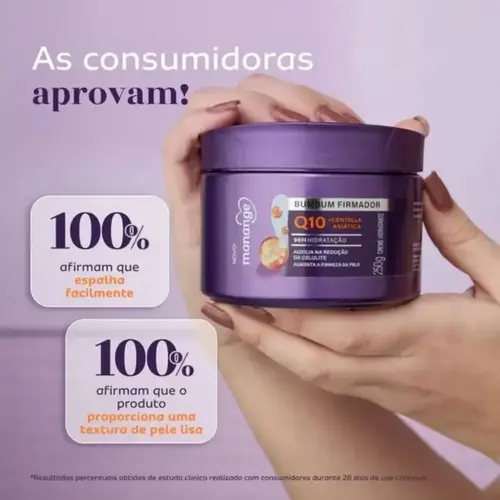 Hidratante Monange Bumbum Firmador Q10 com Centella Asiática 250g