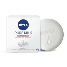 Sabonete em Barra Nivea Pure Milk Beauty Elixir Sensitive 90g