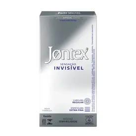 Preservativo Jontex Sensação Invisível 4 Unidades