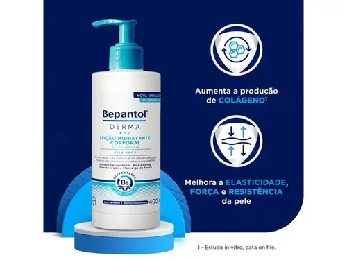 Loção Hidratante Corporal Bepantol Derma Restaurador Pele Seca 400ml