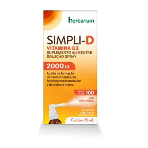 Vitamina D - Simpli-D 2.000UI - Spray 20ml
