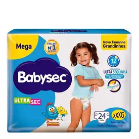 Fralda Babysec Ultrasec XXXG 24 Unidades
