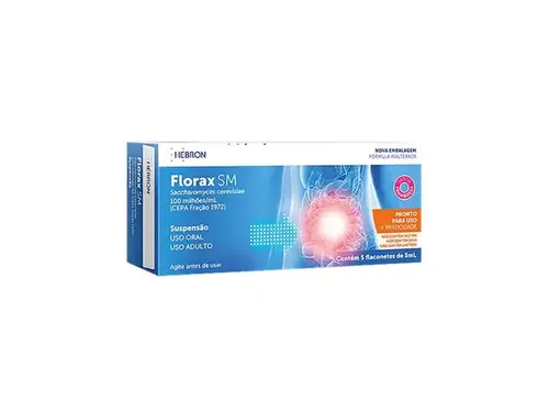 Florax SM Adulto Framboesa 5 Flaconetes de 5ml