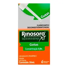 Rinosoro XT 9mg/ml - Solução Nasal com 30ml