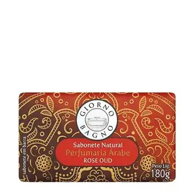 Sabonete em Barra Giorno Bagno Perfumaria Arabe Rose Oud 180g