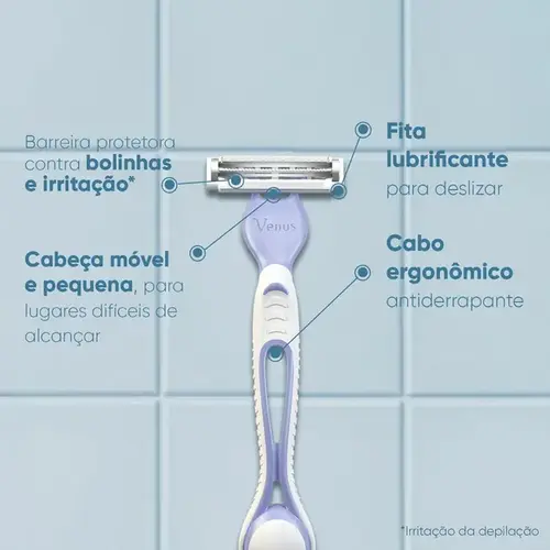 Aparelho de Depilação Gillette Venus Íntima 4 Unidades