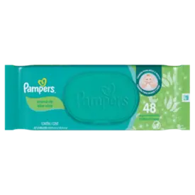 Lenço Umedecido Pampers Aloe Vera 48 Unidades