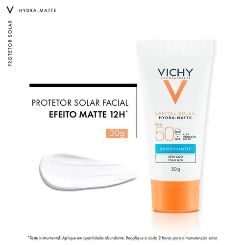 Protetor Solar Facial Vichy Capital Soleil Hydra-Matte FPS50 30g