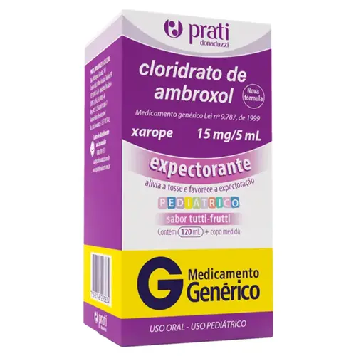 Cloridrato De Ambroxol Xarope Infantil 3mg/ml 120ml - Prati-Donaduzzi - Genérico