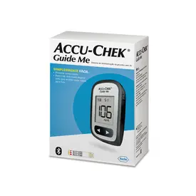 Kit Aparelho Medidor de Glicemia Accu-Chek Guide Me com 10 Tiras