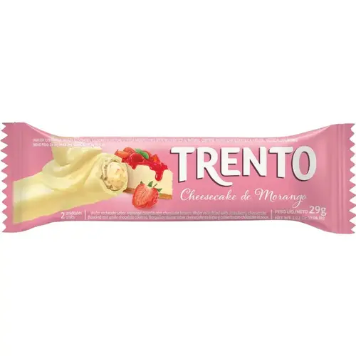 Chocolate Trento Sabor Cheesecake De Morango 29g