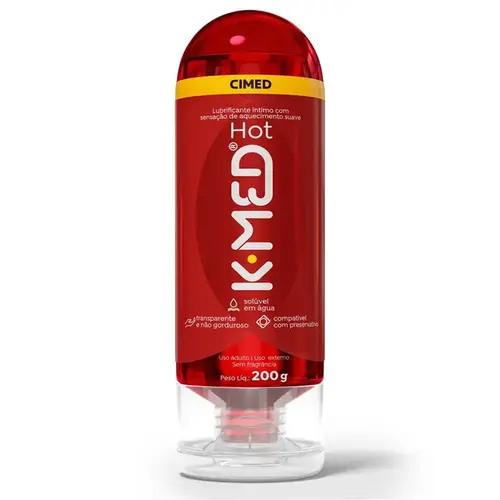 Gel Lubrificante Íntimo K-MED Hot 200ml
