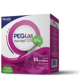 Peg-Lax - Sem Sabor - 14 Sachês de 8,5g Cada - Myralis